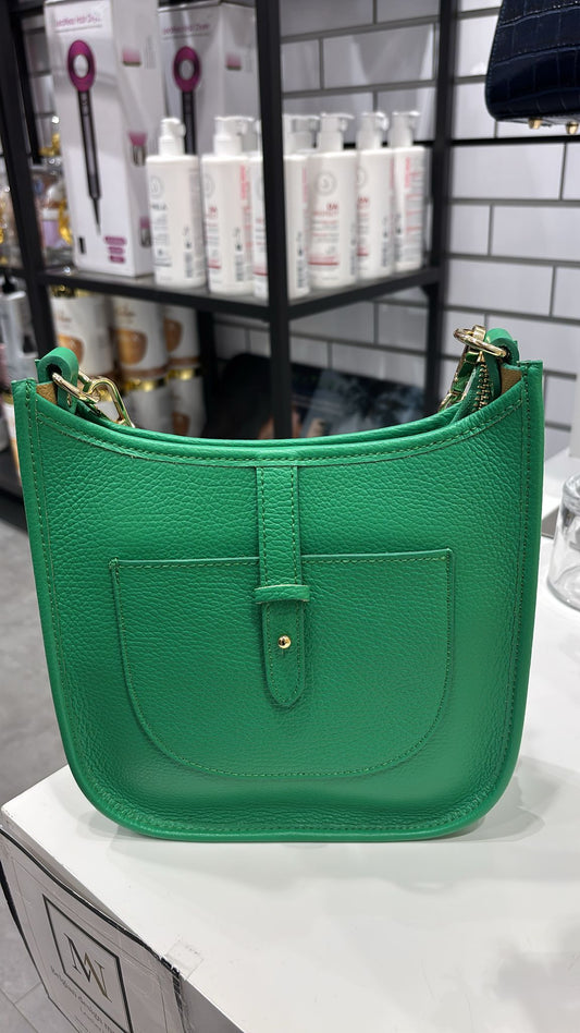 Sac hobo en cuir vert émeraude