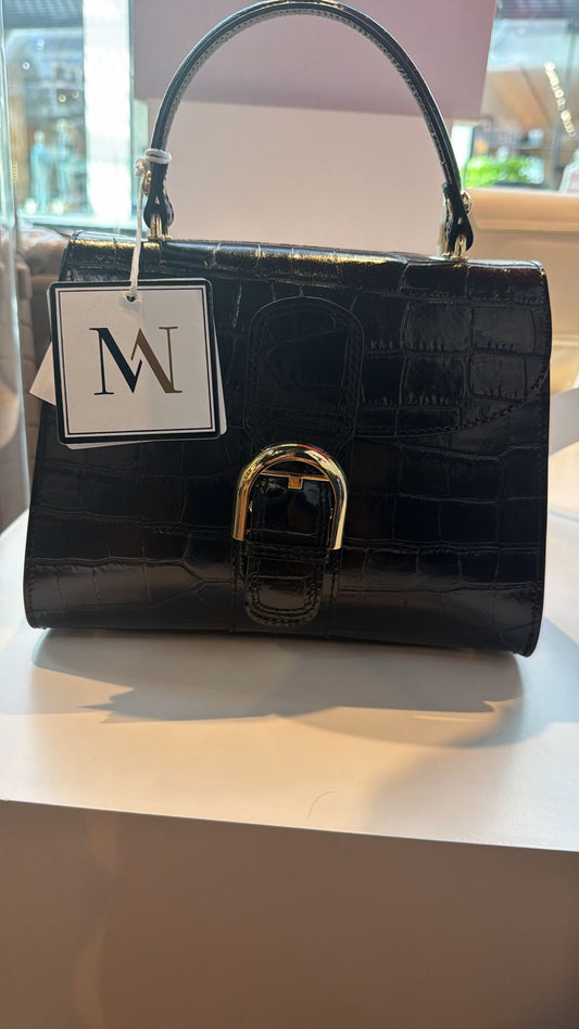 Sac à main vernis effet croco - Mondieux Madame
